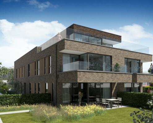 Render moderne Residentie Bigardis in Groot-Bijgaarden