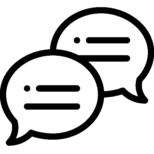 Een heldere communicatie icon transparantie