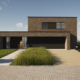 Voorgevel hedendaags-moderne villa